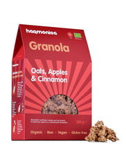 Bio Granola cu Ovaz, Mere si Scortisoara Fara Gluten Vegan Harmonica 250 g