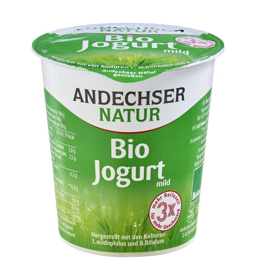 iaurt bio cremos Andechser Natur