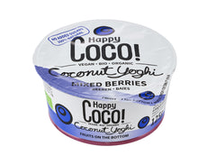 Bio Specialitate Vegetala Naturala de Cocos cu Fructe de Padure Vegan Happy Coco 125 g