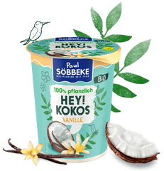 Bio Specialitate Vegetala Naturala din Cocos cu Vanilie Sobbeke 330 g