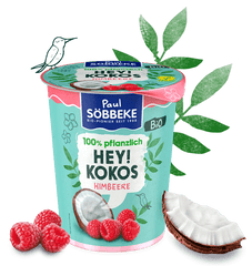 Bio Specialitate Vegetala Naturala din Cocos cu Zmeura Sobbeke 330 g