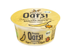 Bio Iaurt Vegetal din Ovaz Banana Maple Happy Oat 125 g