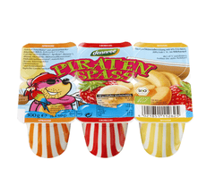 Bio Iaurt cu Fructe Pentru Copii Pirati 20,0 % Dennree 6 x 50 g 300 g