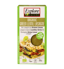 Bio Lasagna din Linte Verde Fara Gluten Vegan Explore Cuisine 250 g