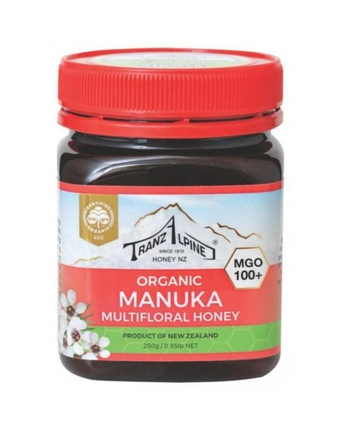 Miere de Manuka Bio MGO 100+ TranzAlpine 250 g