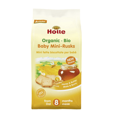 Bio Mini Paine Uscata cu Unt si Miere Holle 100 g