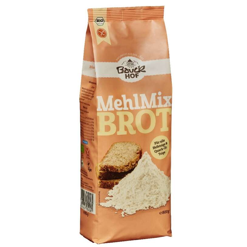 Bio Mix de Faina pentru Paine Fara Gluten Bauck Hof 800 g