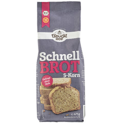 Bio Mix din 5 Cereale pentru Paine Fara Gluten Bauck Hof 475 g