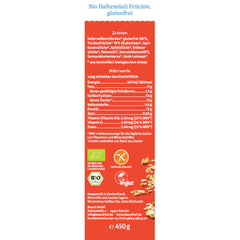Bio Musli cu Ovaz si Fructe Fara Gluten Bauck Hof 450 g