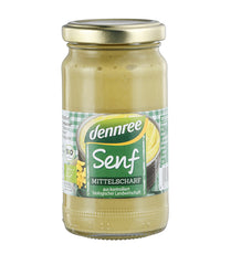 Mustar Bio Mediu Picant Dennree 200 ml