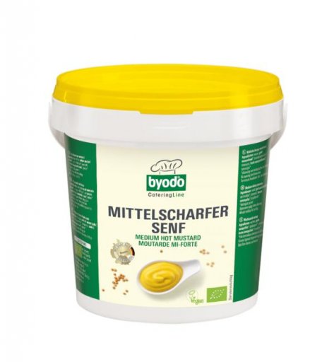 Mustar Bio Mediu Fin Vegan Fara Gluten Byodo 1 kg