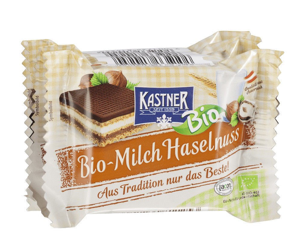 Napolitana Bio cu Lapte si Alune Kastner 4 x 25 g