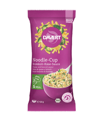 Bio Cupa Noodles cu Brocoli si Sos de Branza Instant 1 Portie Davert 64 g