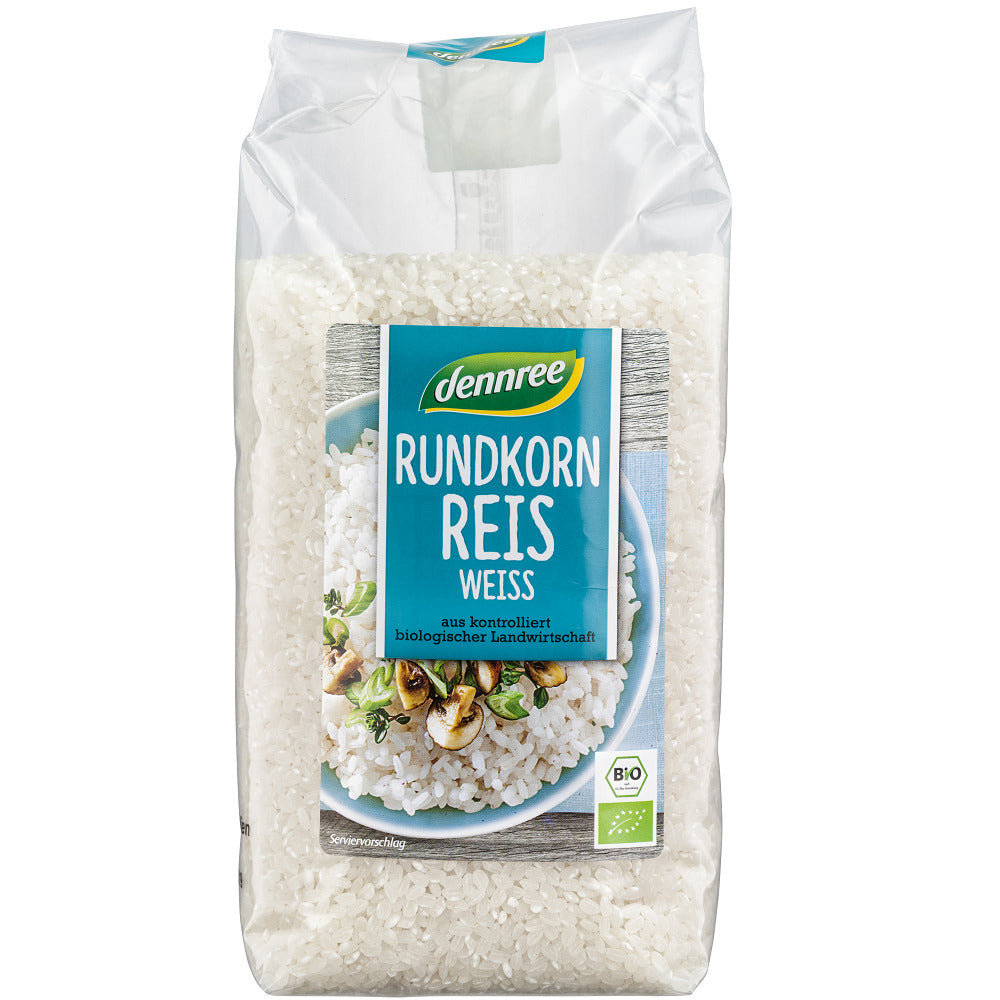 Orez Bio Bob Rotund Alb Dennree 1 kg
