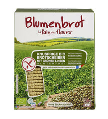 Bio Paine Crocanta cu Linte Verde Fara Zahar Fara Gluten Vegan Blumenbrot 2 x 75 g