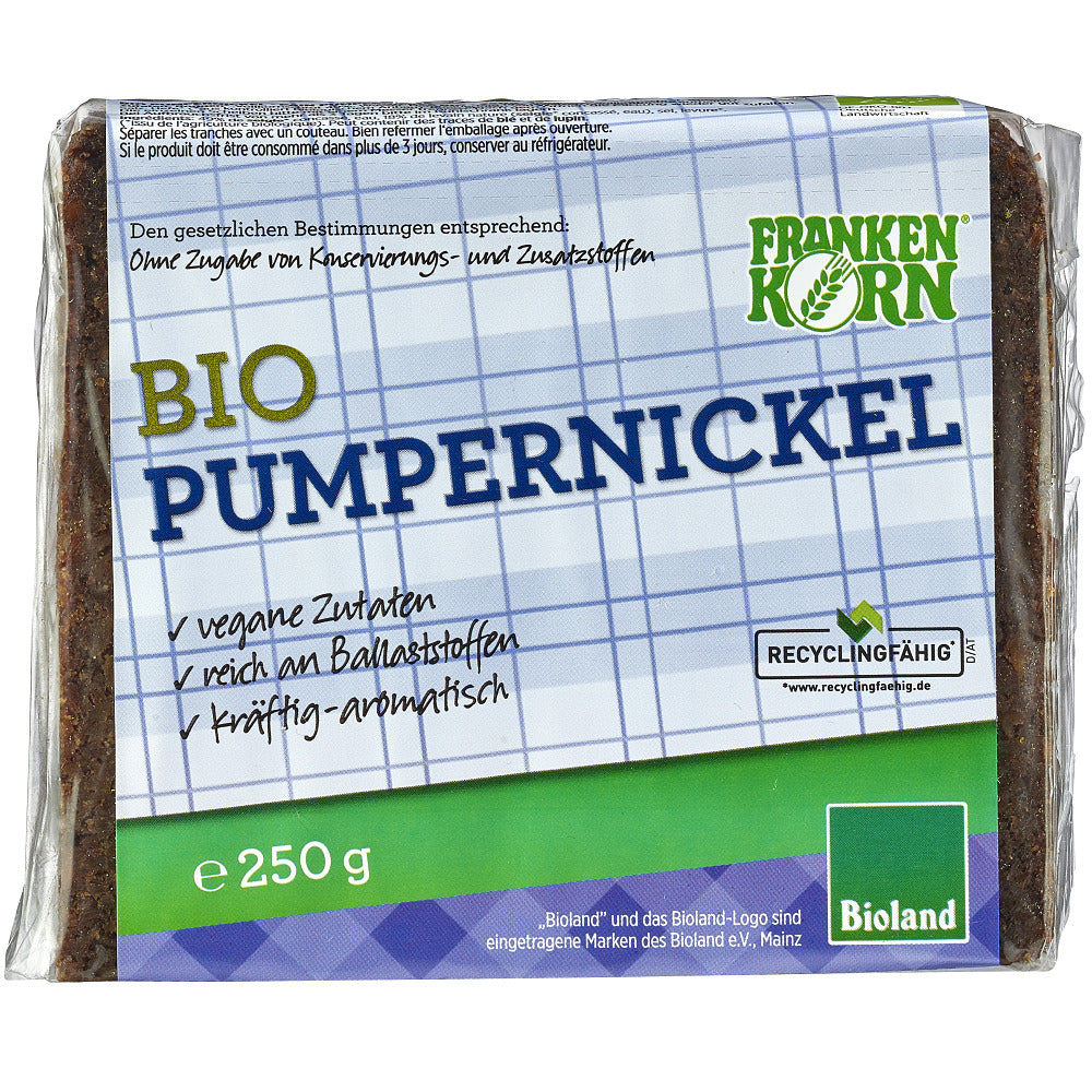 Paine Bio Integrala cu Fibre Pumpernickel Frankenkorn 250 g