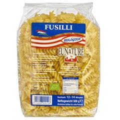 Bio Paste Fusilli din Grau Dur Eunature 500 g