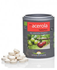 Bio Pastile cu Acerola Amazonas 120 tablete 70 g