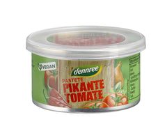 Bio Pate Vegetal Picant cu Rosii Dennree 125 g