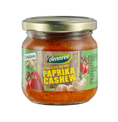 Bio Pate Vegetal cu Ardei si Caju Vegan Dennree 180 g