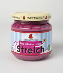 Bio Pate Vegetal cu Sfecla Rosie si Hrean Vegan Fara Gluten Zwergenwiese 180 g