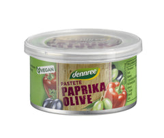 Bio Pate Vegetal cu Ardei si Masline Dennree 125 g