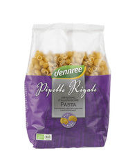Pippete Rigate Bio din Grau Dur Integral Dennree 500 g