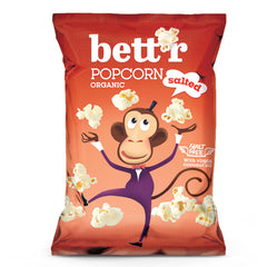 Bio Popcorn cu Sare de Mare Fara Gluten Bettr 60 g