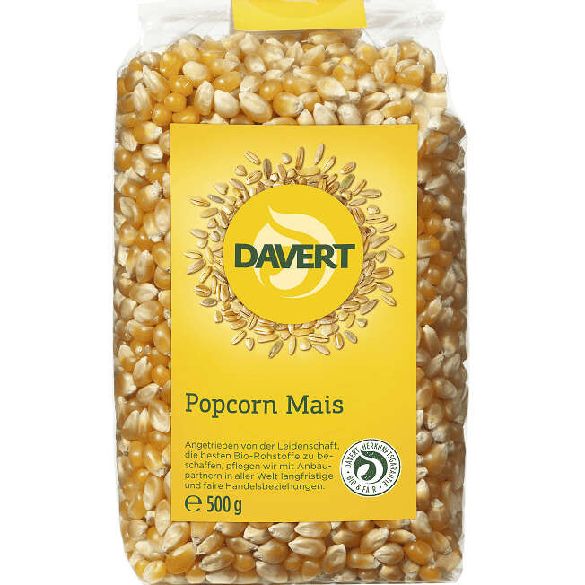 Porumb Bio pentru Popcorn Davert 500 g