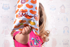 Bio Pufuleti Smiles cu Unt de Arahide Vegan Harmonica 50 g