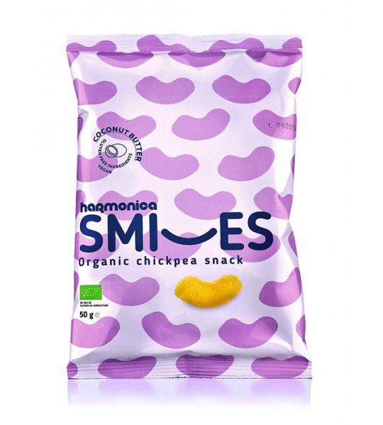 Bio Pufuleti cu Unt de Cocos Smiles Harmonica 50 g