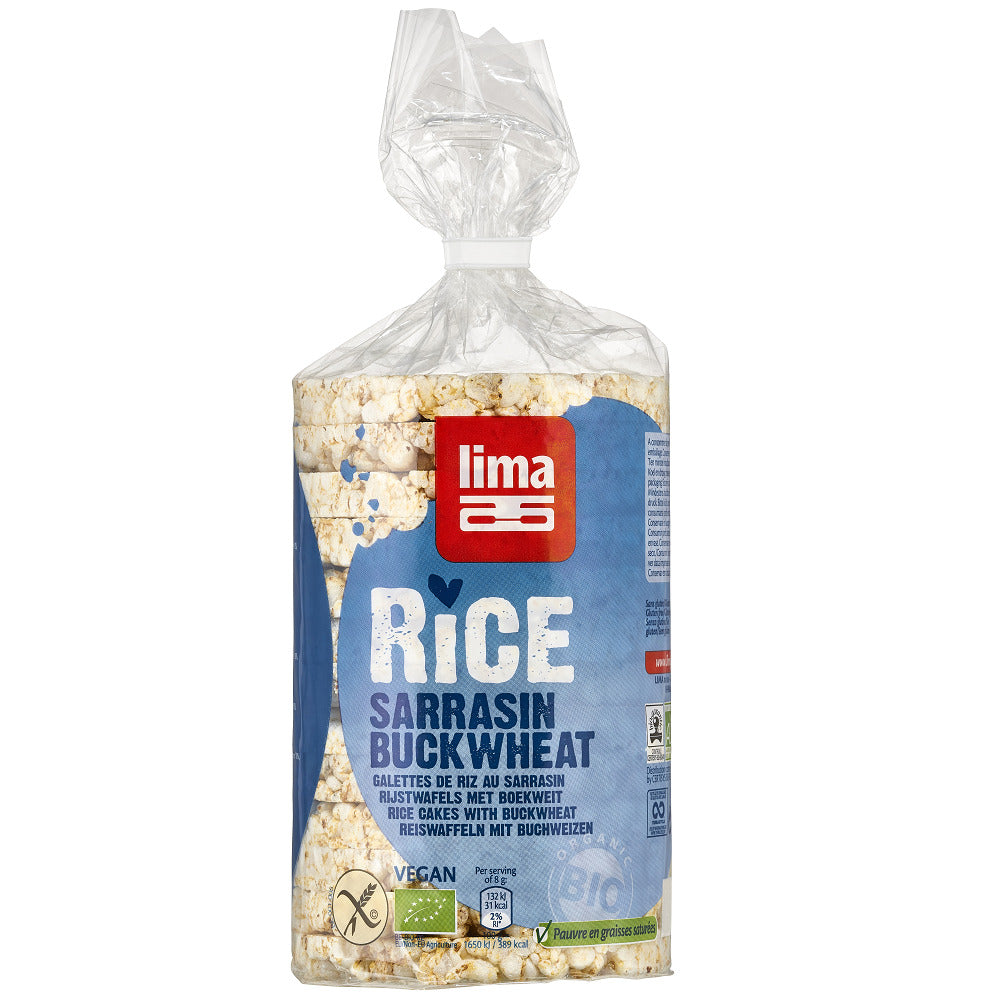 Rondele Bio din Orez Brun cu Hrisca Fara Gluten Lima 100 g