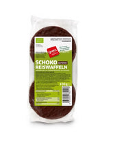 Bio Rondele de Orez Expandat cu Ciocolata Neagra Green Organics 100 g