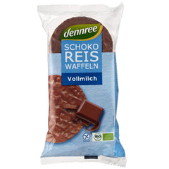 Rondele din Orez Bio Expandat cu Ciocolata cu Lapte Dennree 100 g