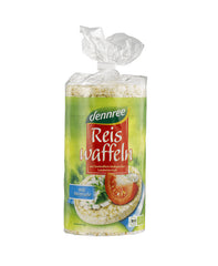 Bio Rondele din Orez Expandat cu Sare de Mare Fara Gluten Dennree 100 g