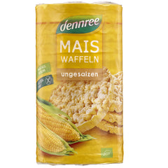 Rondele din Porumb Bio Expandat Fara Sare Fara Gluten Dennree 120 g