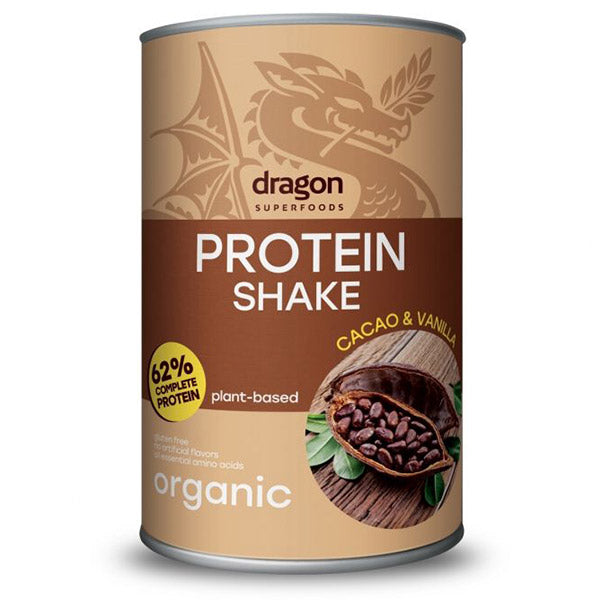 Shake Proteic Cacao si Vanilie Bio Dragon Superfoods 500 g