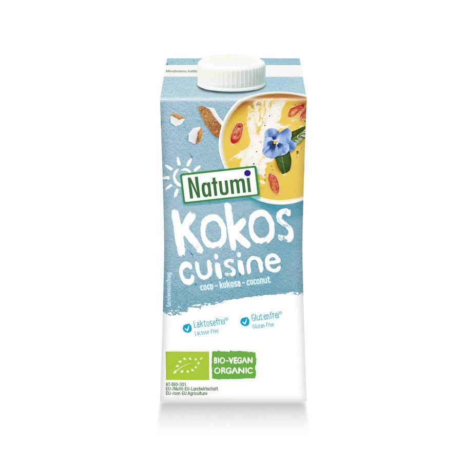 Bio Smantana Vegetala de Cocos pentru Gatit Vegan Fara Gluten Natumi 200 ml