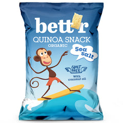 Bio Snacks de Quinoa cu Sare de Mare Fara Gluten Bettr 50 g
