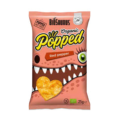 Bio Snacks din Porumb cu Linte si Ardei Rosu Fara Gluten Biosaurus 25 g