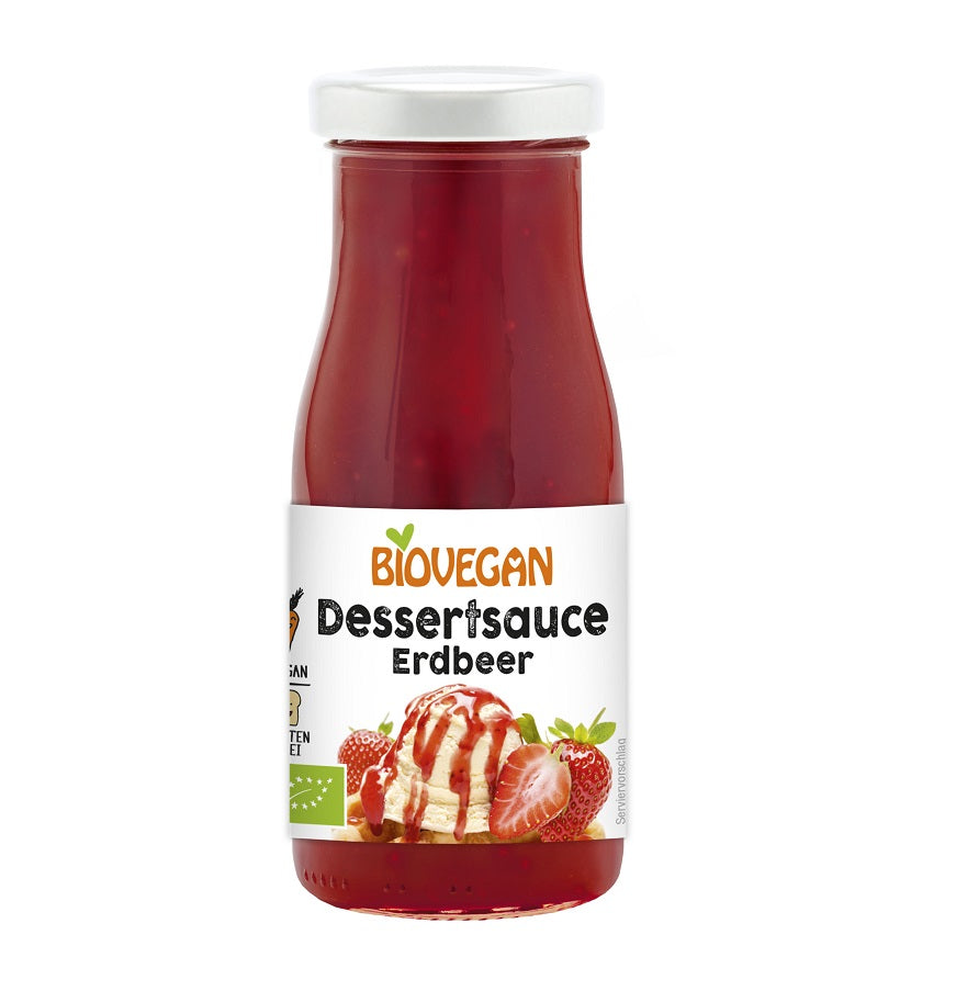 Bio Sos de Capsuni pentru Desert Fara Gluten Biovegan 150 ml