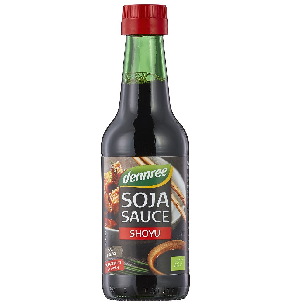 Bio Sos de Soia Shoyu Mediu Condimentat Dennree 250 ml