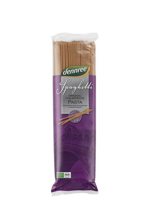 Spaghete Bio din Grau Dur Integral Dennree 500 g
