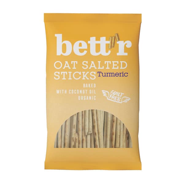Bio Sticksuri din Ovaz Sarate cu Turmeric Bettr 50 g