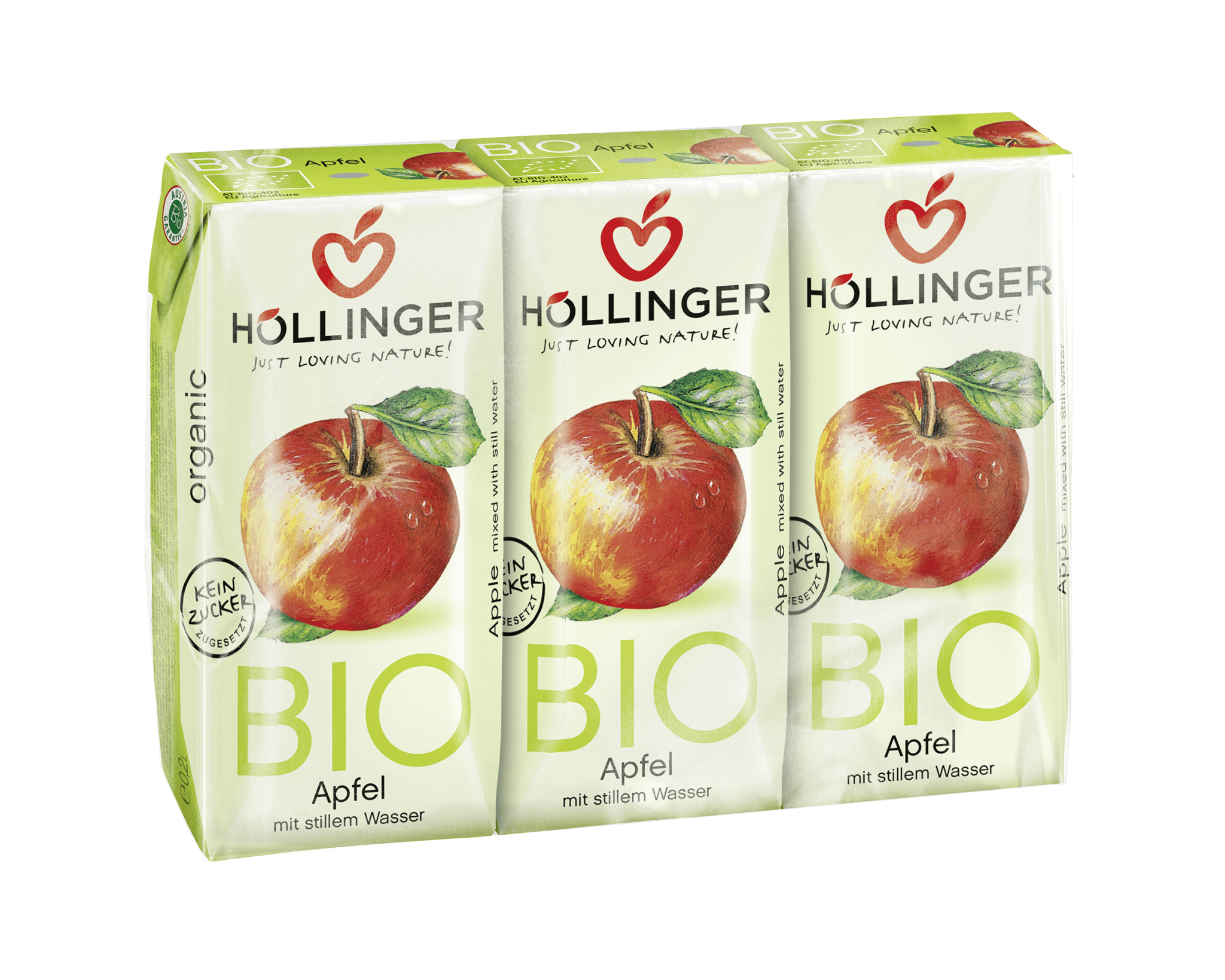 Suc de Mere Bio Hollinger 3 buc x 200 ml