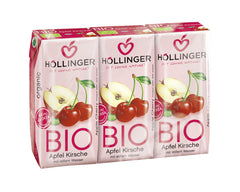 Suc Bio de Mere si Visine Hollinger 3 buc x 200 ml