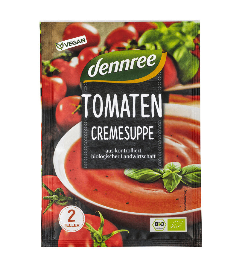 Supa Crema de Rosii Bio Instant Vegan Dennree 40 g