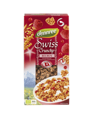 Bio Swiss Crunchy cu Fructe de Padure Dennree 375 g