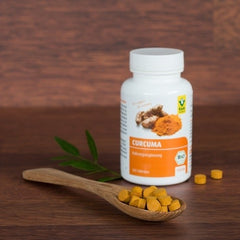 Bio Tablete de Turmeric (Curcuma) Vegan Raab Vitalfood 300 Pastile 300 mg 90 g