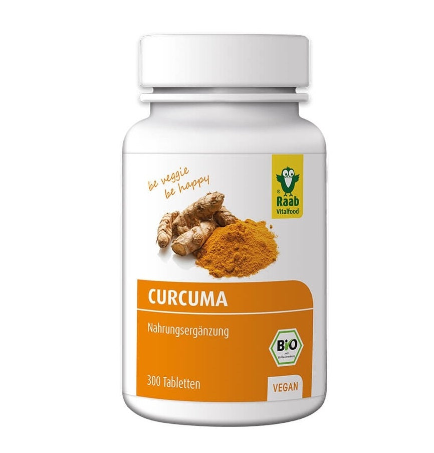 Bio Tablete de Turmeric (Curcuma) Vegan Raab Vitalfood